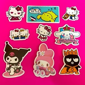 9 Sanrio Hello Kitty and Friends Waterproof Stickers